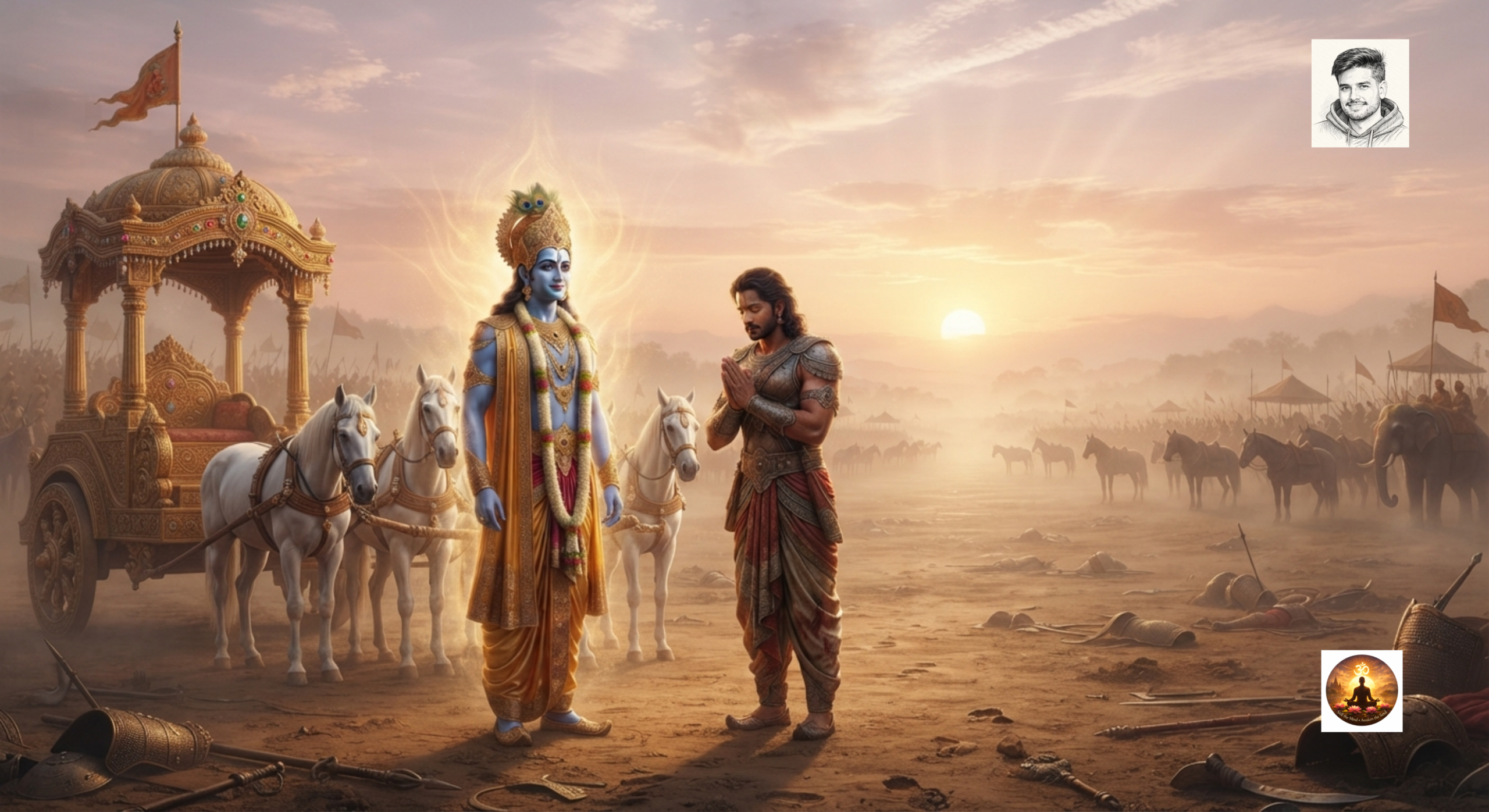 कर्मयोग, ज्ञानयोग या भक्तियोग: इनमें श्रेष्ठ क्या है? कुरुक्षेत्र में श्रीकृष्ण और अर्जुन